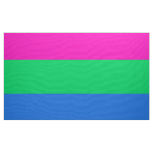Tissu Drapeau de fierté polysexuelle