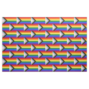 Tissu Drapeau de fierté Progress Pride de SlipperyJoe si