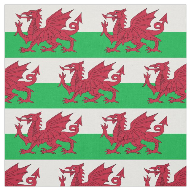 Tissu Drapeau de Galles patriotique (Échantillon)