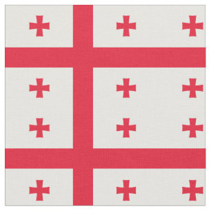Tissu Drapeau de Géorgie