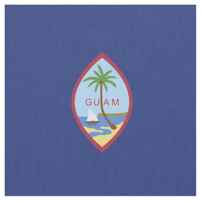 Tissu Drapeau de Guam (Fermer)