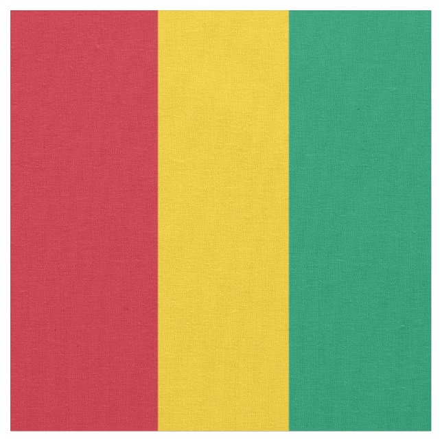 Tissu Drapeau de Guinée (Fermer)