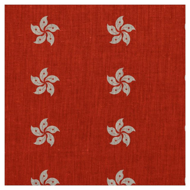 Tissu Drapeau de Hong Kong (Échantillon)