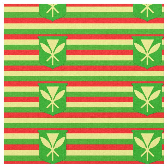 Tissu Drapeau de Kanaka Maoli (Fermer)