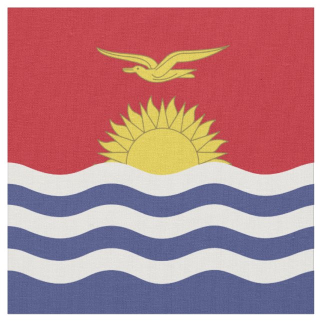 Tissu Drapeau de Kiribati (Fermer)