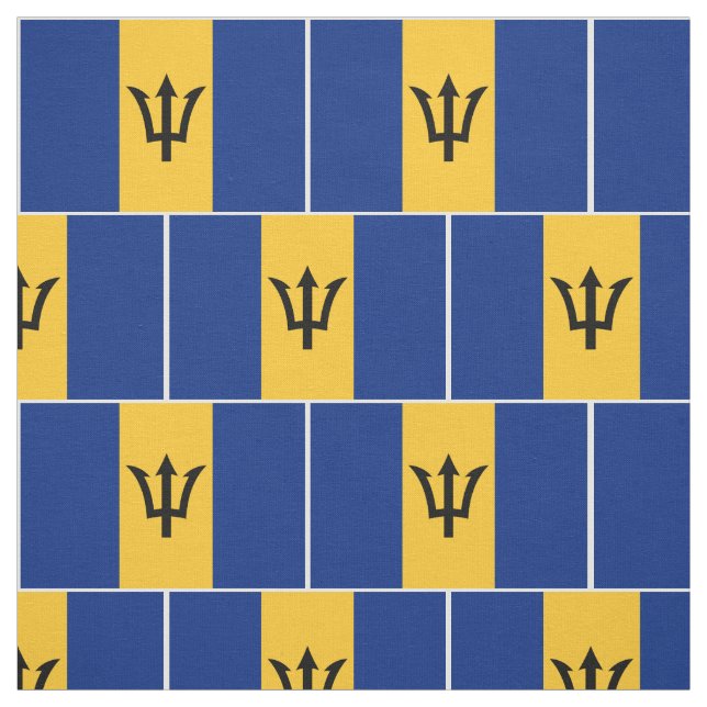 Tissu Drapeau de la Barbade patriotique (Échantillon)