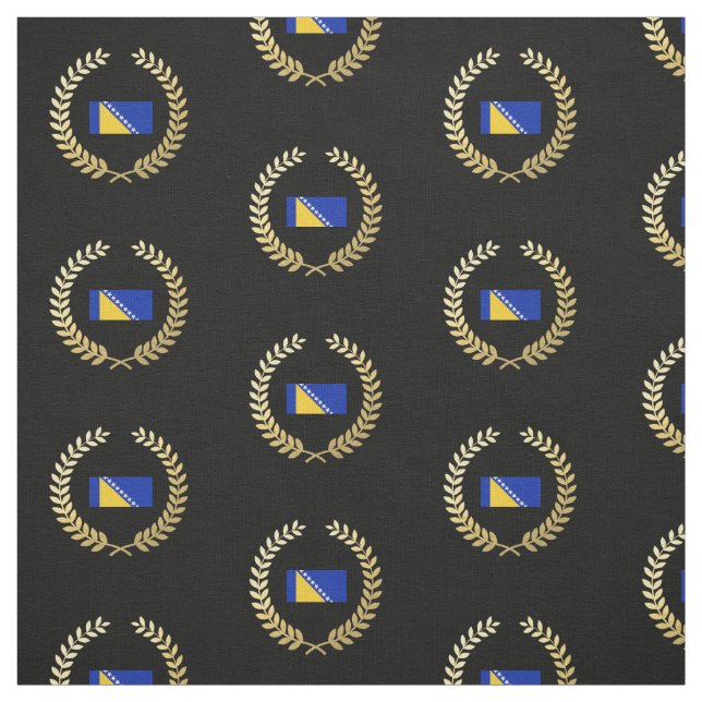 Tissu Drapeau de la Bosnie (Échantillon)