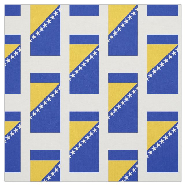 Tissu Drapeau de la Bosnie (Échantillon)