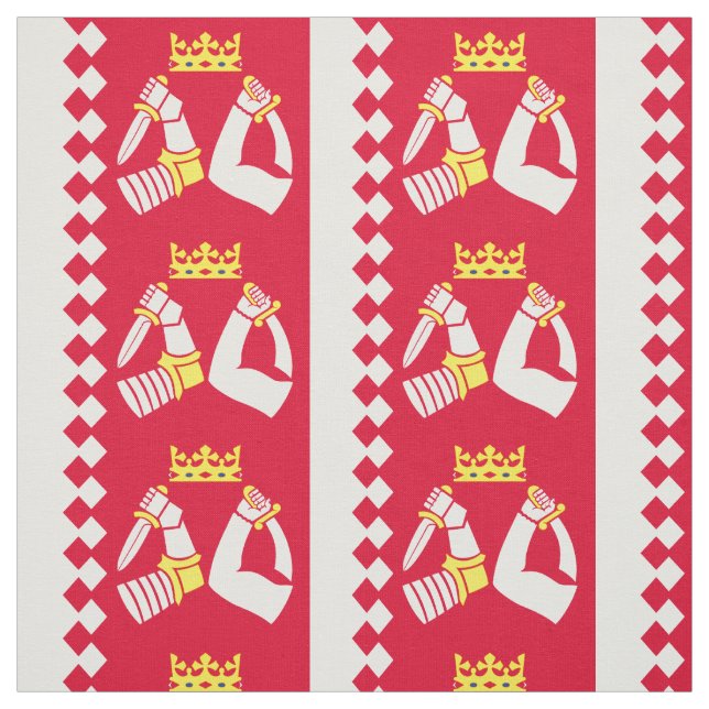 Tissu Drapeau de la Carélie du Nord (Échantillon)