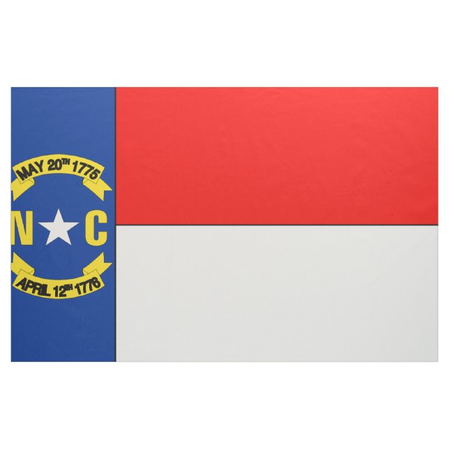 Tissu Drapeau DE LA CAROLINE DU NORD - (Yard)