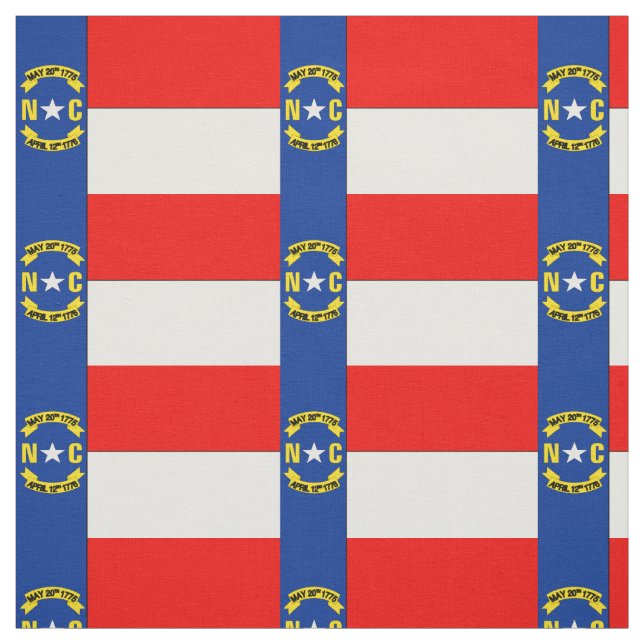 Tissu Drapeau DE LA CAROLINE DU NORD (Échantillon)