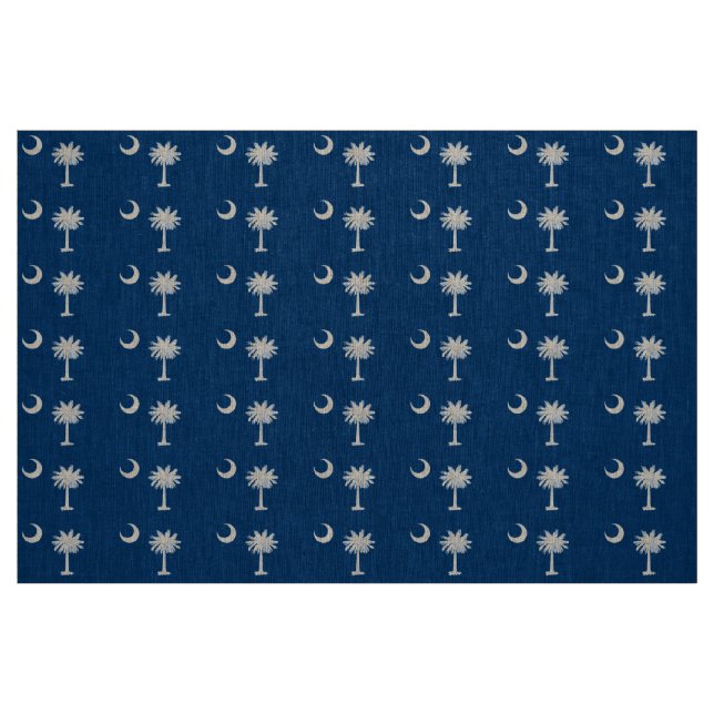 Tissu Drapeau de la Caroline du Sud (Fat Quarter)
