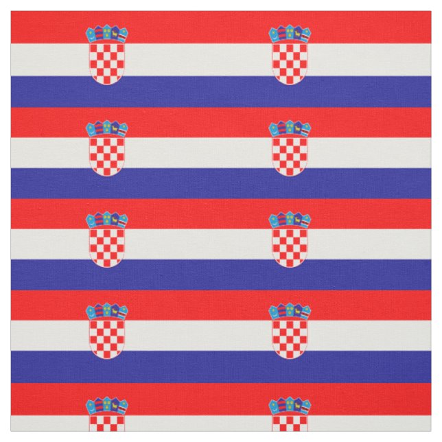 Tissu Drapeau de la Croatie (Échantillon)