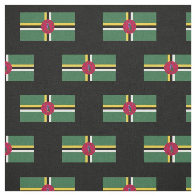 Tissu Drapeau de la Dominique (Échantillon)