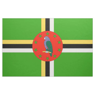 Tissu Drapeau de la Dominique