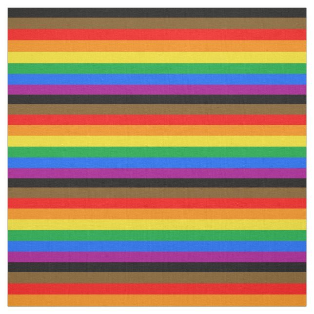 Tissu Drapeau de la fierté arc-en-ciel de Philly (Échantillon)