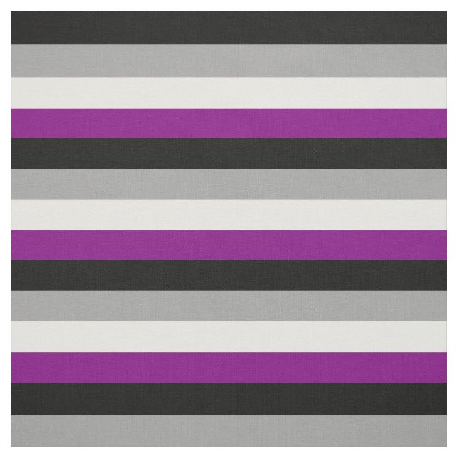 Tissu Drapeau de la fierté asexuelle (Échantillon)