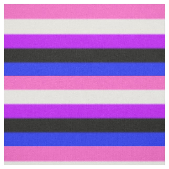 Tissu Drapeau de la Fierté Genderfluide (Échantillon)