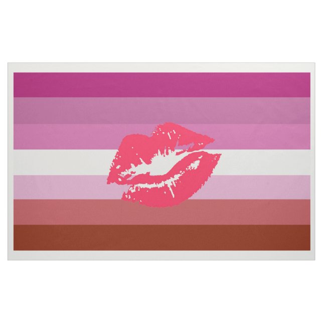 Tissu Drapeau de la fierté lesbienne (Yard)