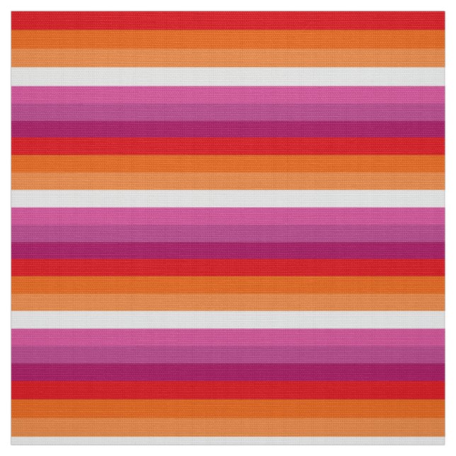 Tissu Drapeau de la fierté lesbienne (Échantillon)