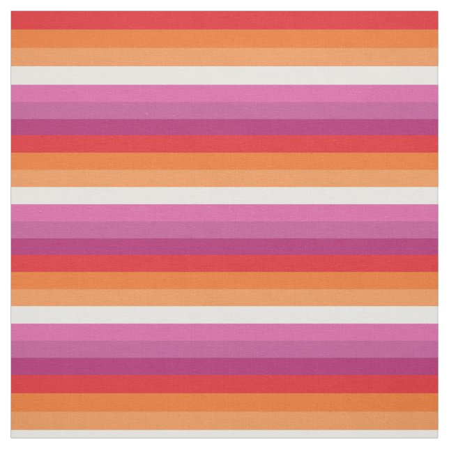 Tissu Drapeau de la fierté lesbienne (Échantillon)