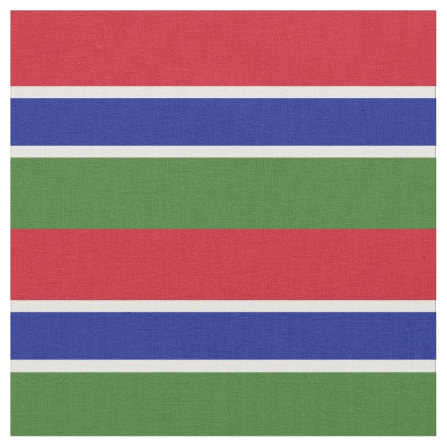 Tissu Drapeau de la Gambie (Fermer)
