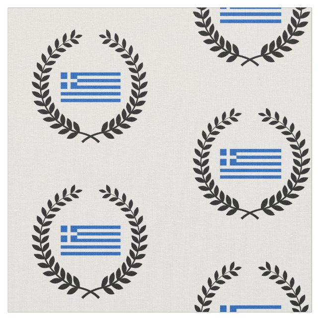 Tissu Drapeau de la Grèce (Fermer)