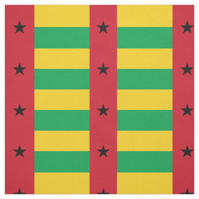 Tissu Drapeau de la Guinée Bissau (Échantillon)