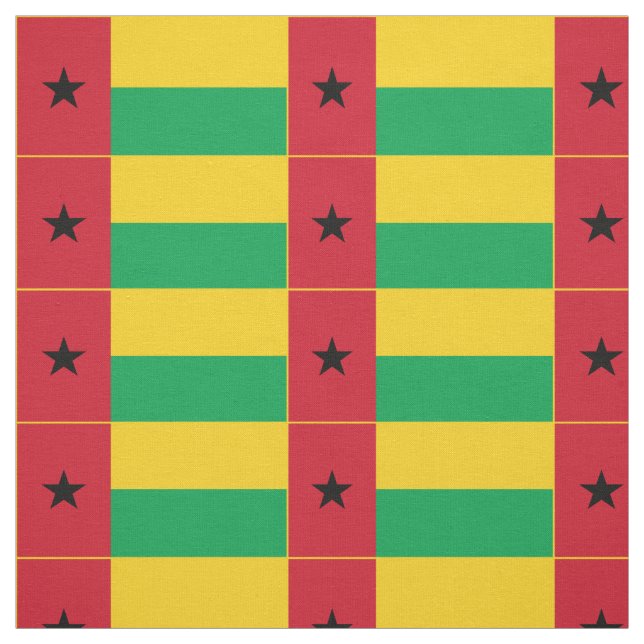 Tissu Drapeau de la Guinée-Bissau (Échantillon)