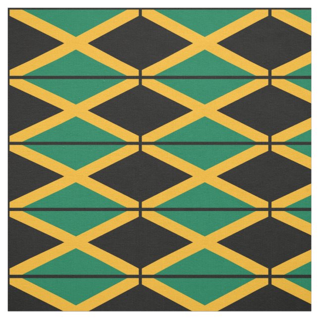 Tissu Drapeau de la Jamaïque (Échantillon)