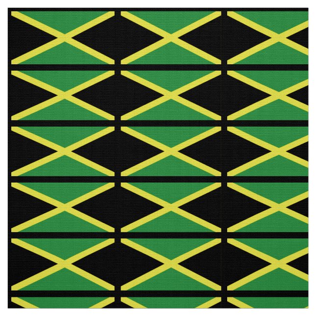Tissu Drapeau de la Jamaïque (Échantillon)