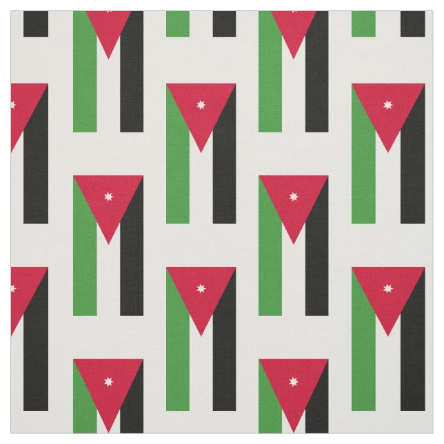 Tissu Drapeau de la Jordanie (Échantillon)