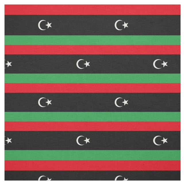 Tissu Drapeau de la Libye (Échantillon)