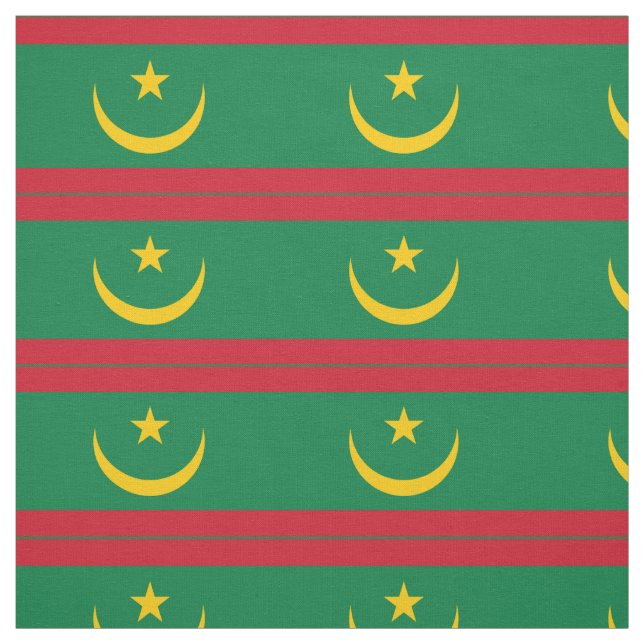 Tissu Drapeau de la Mauritanie (Échantillon)