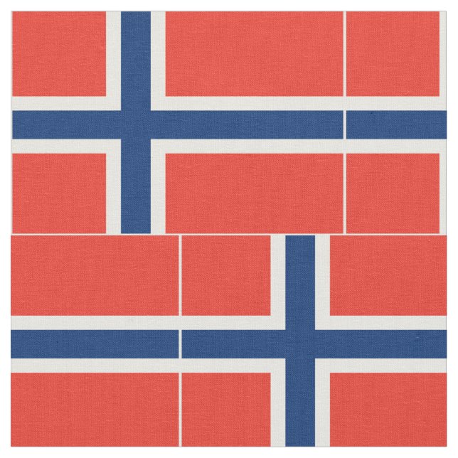 Tissu Drapeau de la Norvège (Fermer)