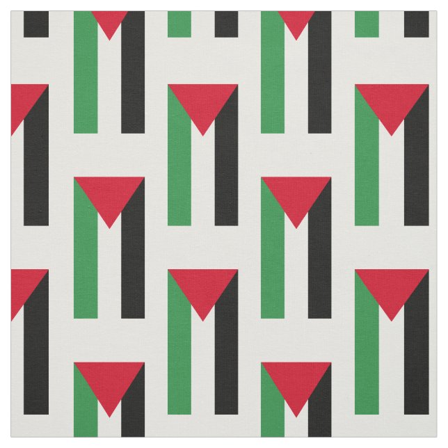 Tissu Drapeau de la Palestine (Échantillon)