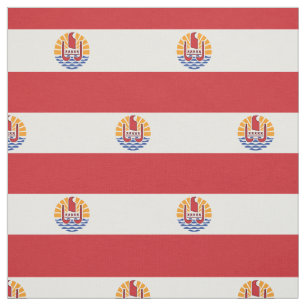 Tissu Drapeau de la Polynésie française