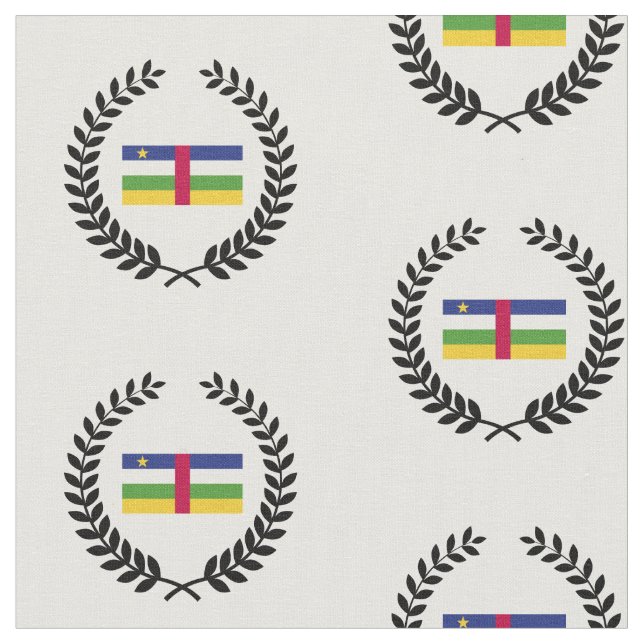 Tissu Drapeau de la République centrafricaine (Fermer)