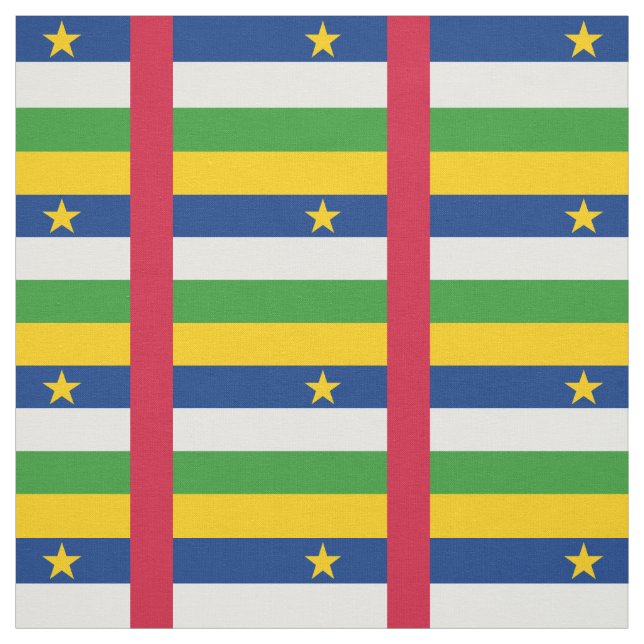 Tissu Drapeau de la République centrafricaine (Échantillon)
