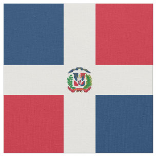 Tissu Drapeau de la République Dominicaine
