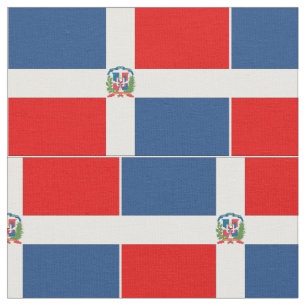 Tissu Drapeau de la République Dominicaine