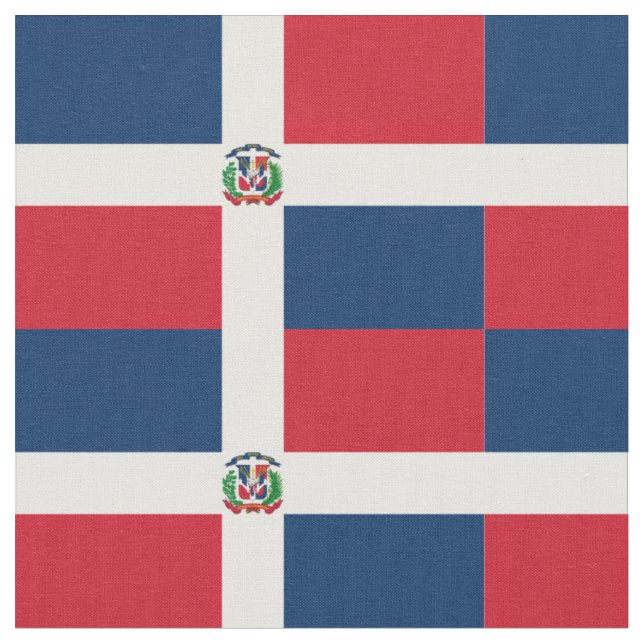 Tissu Drapeau de la République dominicaine (Fermer)