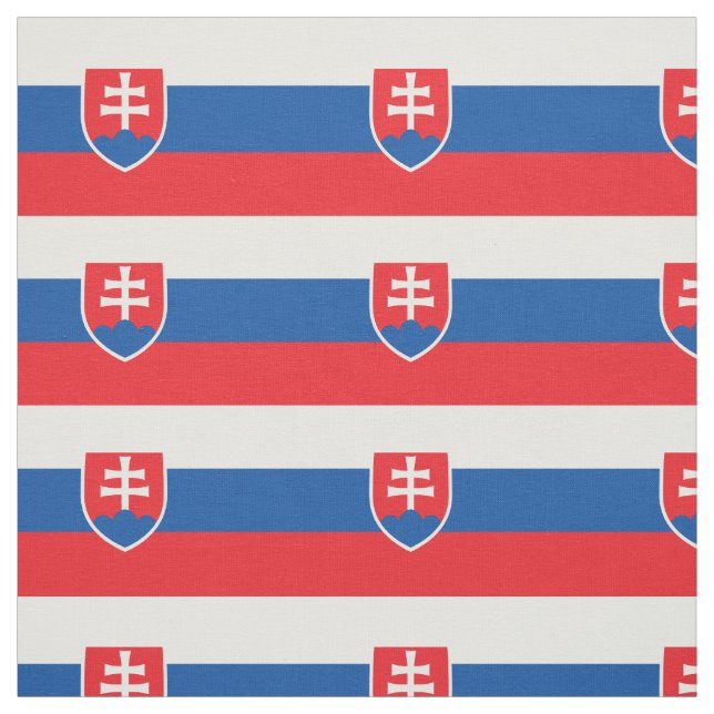 Tissu Drapeau de la Slovaquie (Échantillon)