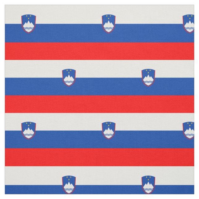 Tissu Drapeau de la Slovénie (Échantillon)