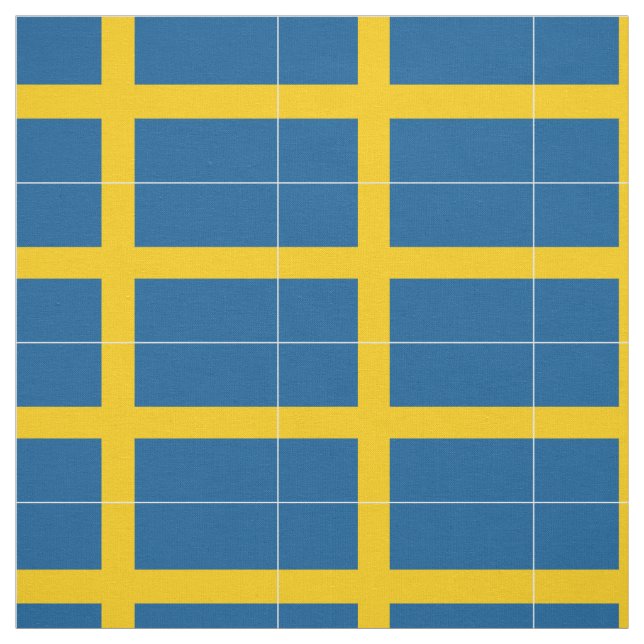 Tissu Drapeau de la Suède (Échantillon)