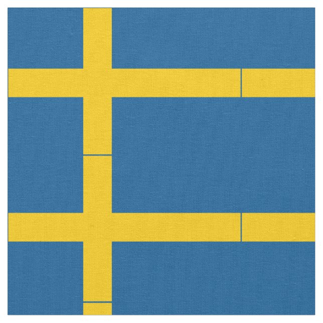 Tissu Drapeau de la Suède (Fermer)