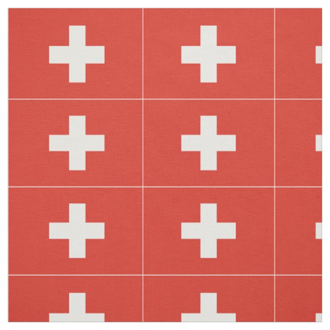 Tissu Drapeau de la Suisse (Échantillon)