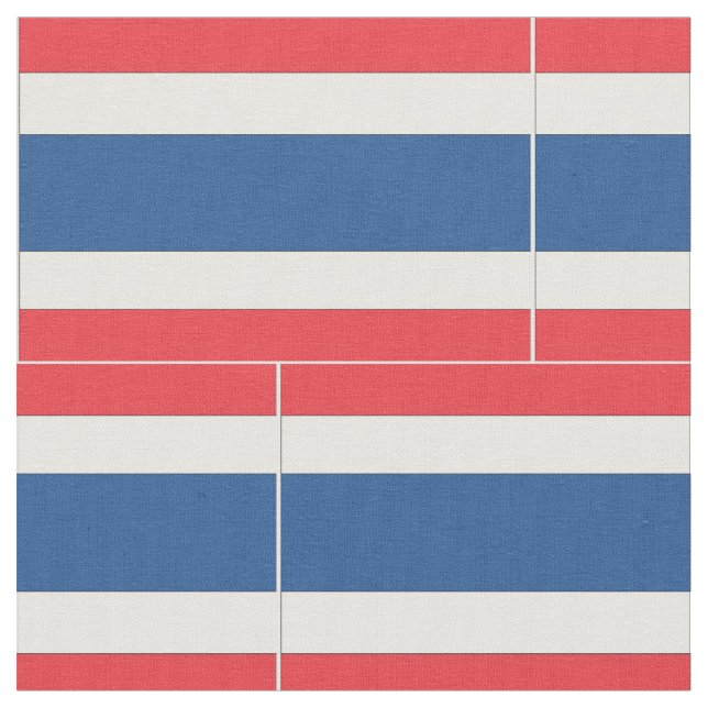 Tissu Drapeau de la Thaïlande (Fermer)