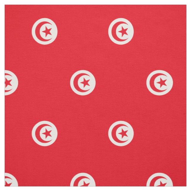 Tissu Drapeau de la Tunisie (Échantillon)