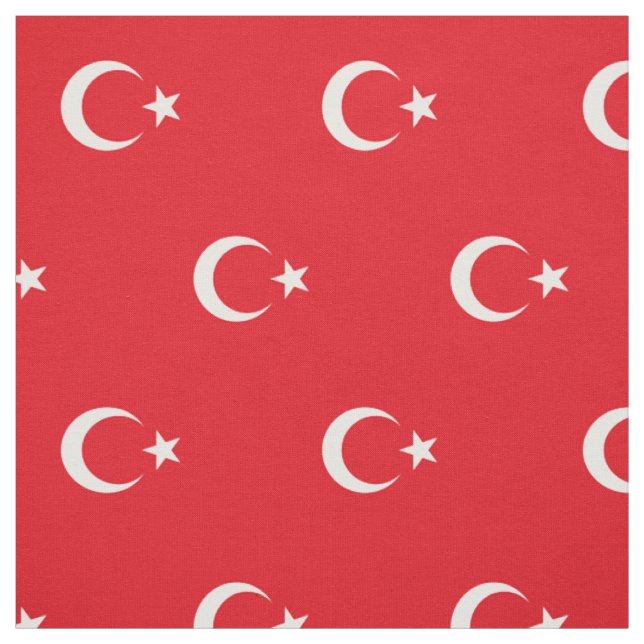 Tissu Drapeau de la Turquie (Échantillon)